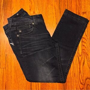 MISS ME Skinny Jeans Wing Embellished Pockets Size 31